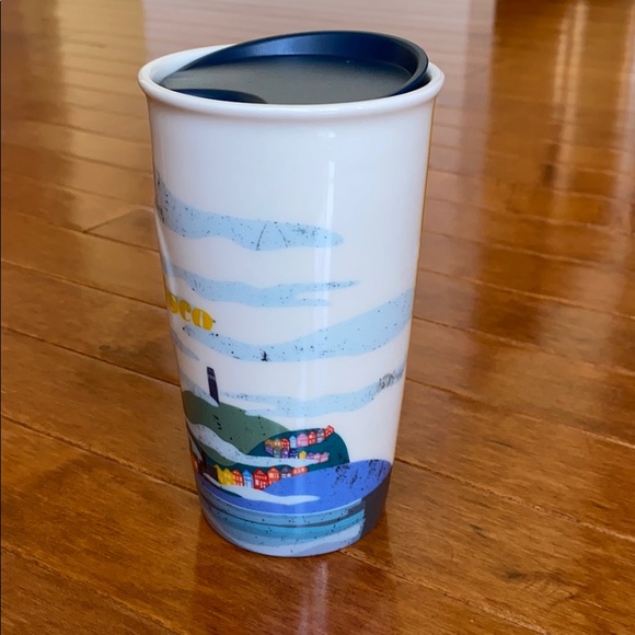 NWT STARBUCKS SAN FRANCISCO CERAMIC TUMBLER - Picture 2 of 6